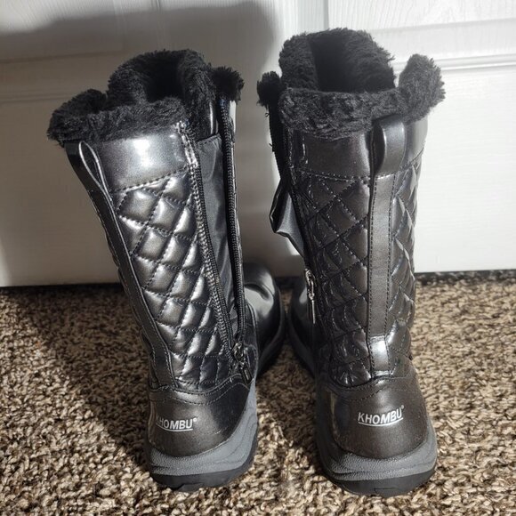 Khombu Winter Boot-Black-Women's 5M‎ - Picture 4 of 7